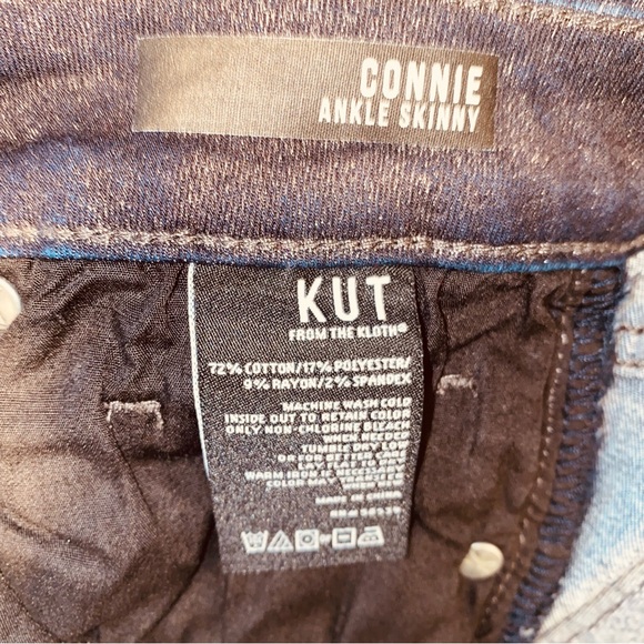 Kut from the Kloth black glitter Connie sparkle ankle skinny jeans, size 4 - Picture 10 of 11